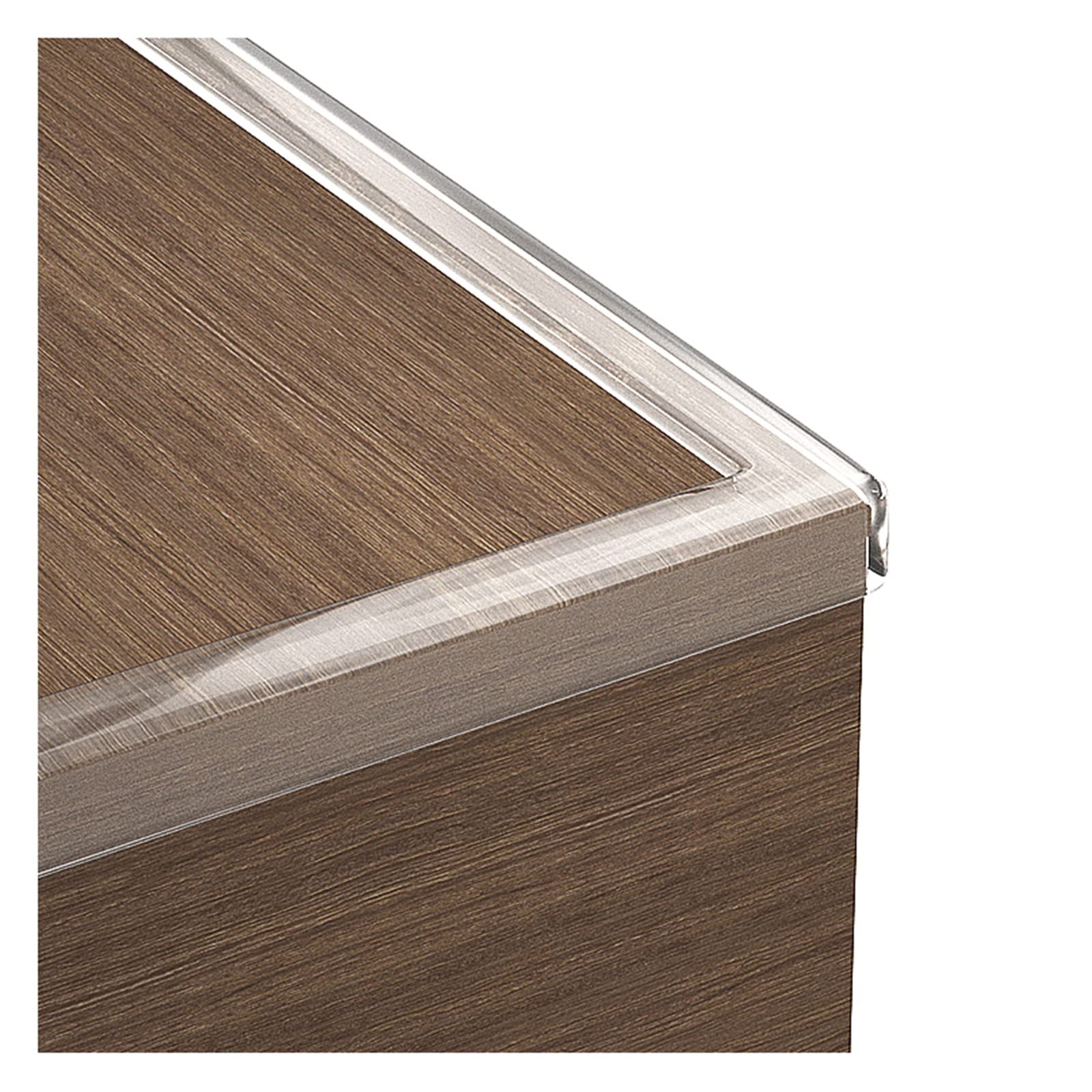 Tira Protectora de Borde a Prueba de bebés Protectores de Esquina de Mesa Blanda de Silicona Protectores de Mesa ensanchados de 20 mm Parachoques de Muebles,Transparent-5m/16.4ft
