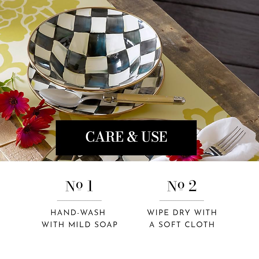 マッケンジーチャイルズ　ボウル Amazon.com | MACKENZIE-CHILDS Enamel Serving Bowl, Enamel