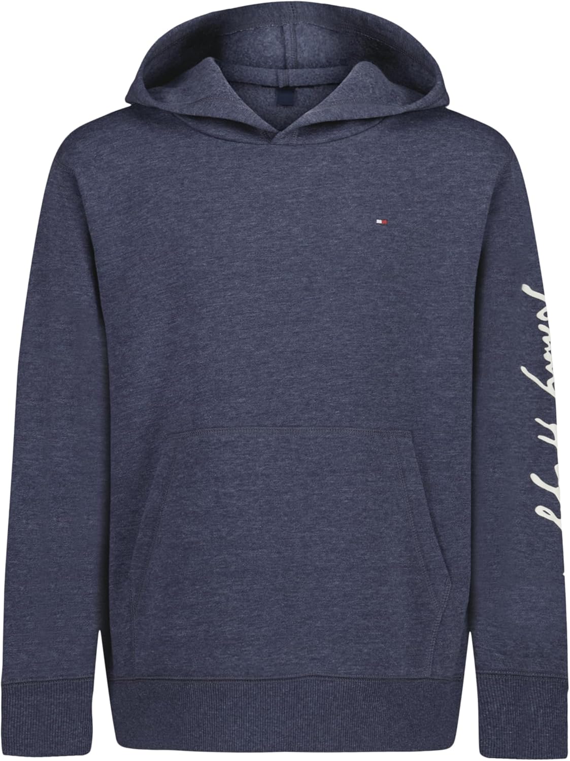 Tommy Hilfiger boys Long Sleeve Fleece Pullover Hoodie