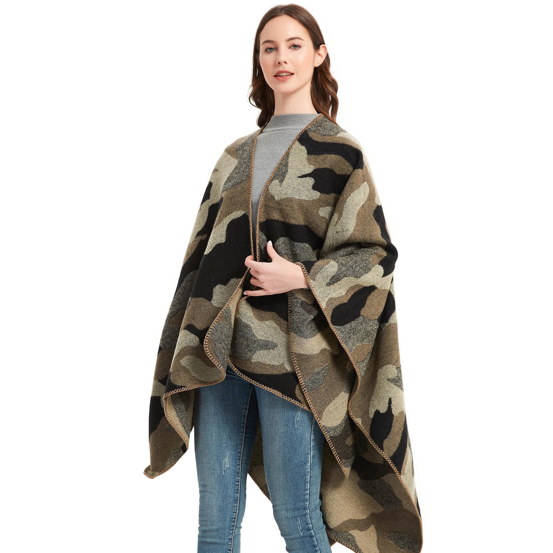 Sciarpa Donna Scialle Uomo Scialle Diviso Ispessito Mantello da Donna Primavera Autunno E Inverno