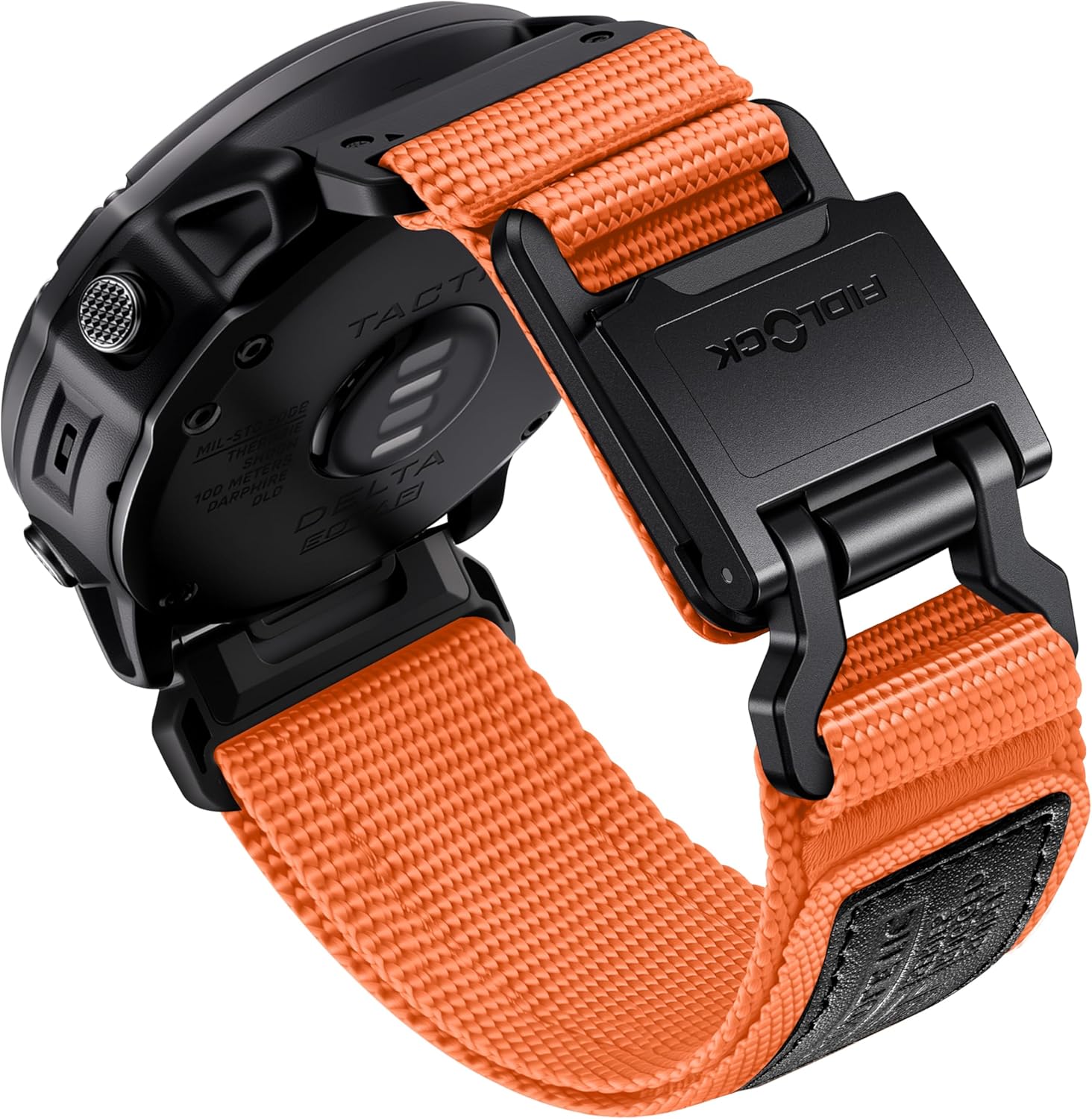 Bandletic Nylon Compatible with Garmin Fenix 7X Pro Band - 26mm Quick Fit Sport Band with Magnetic Fidlock Buckle for Fenix 8 51mm/7X/6X/6X Pro/5X/5X Plus/3 HR/Tactix/Enduro/Instinct 2X/Quatix 3 6X 7X