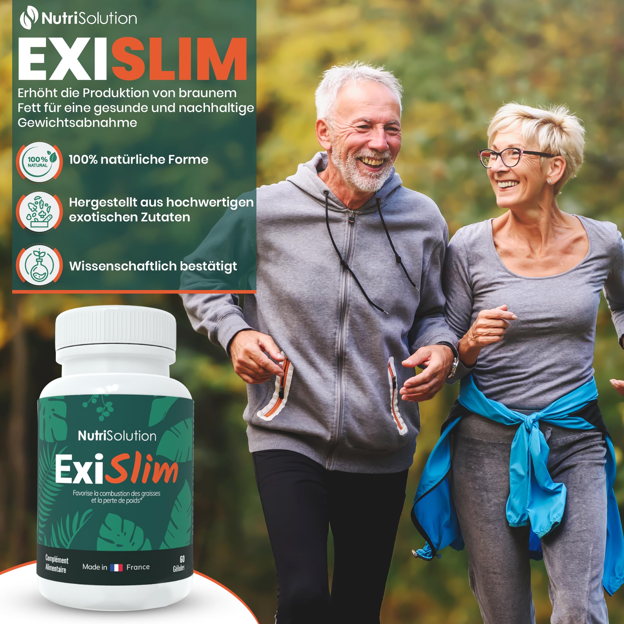 ExiSlim - Nachhaltiges Abnehmen, Stoffwechsel anregen, Enthält Perilla, Curcuma, Vegan, Fettverbrenner, Schlankmacher, Schnell Abnehmen, Starker Fatburner (1)