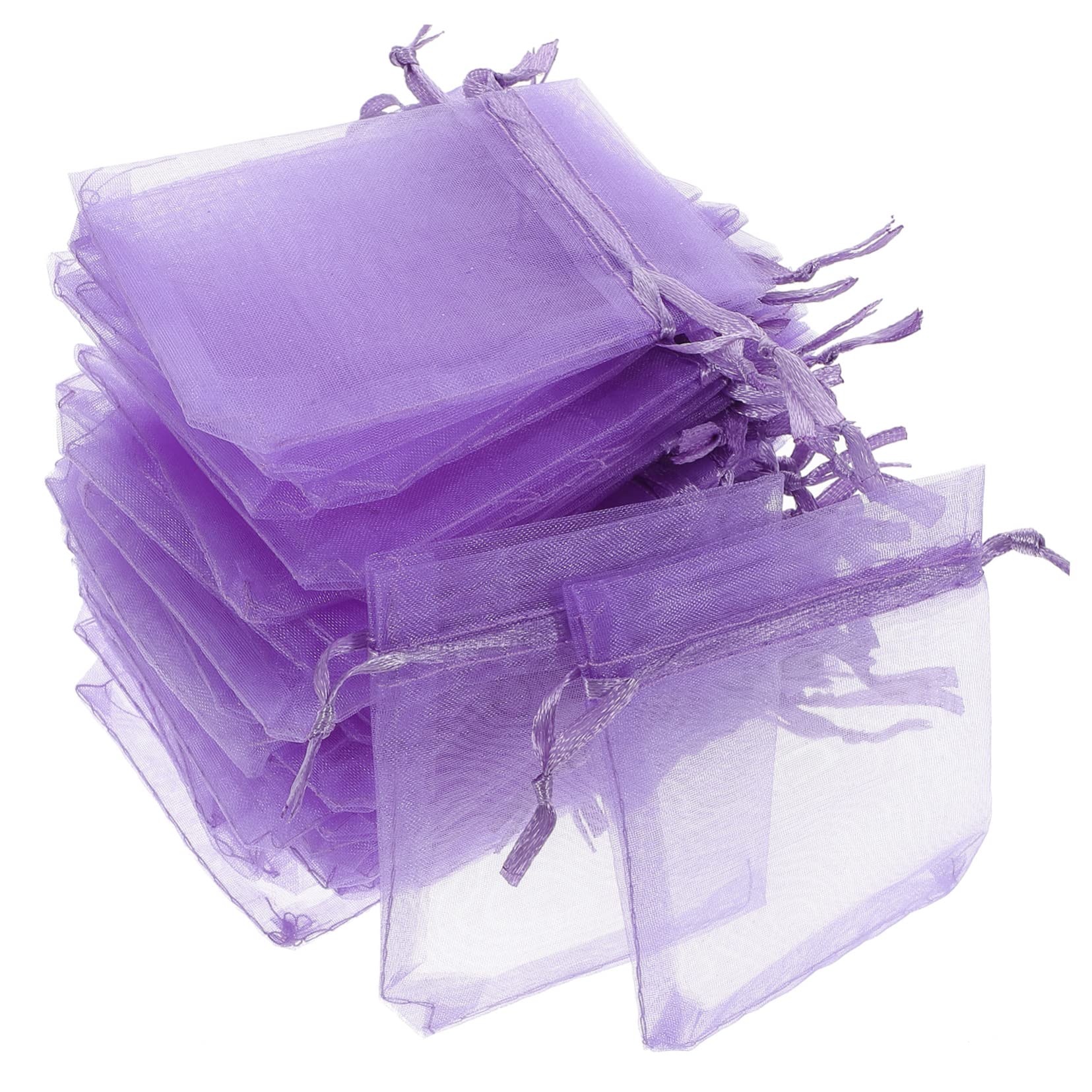 Didiseaon 250 Pz sacchetto in organza sacchetti netti sacchetti per la festa borsette portaconfetti natalizi di organza piccole borse con coulisse