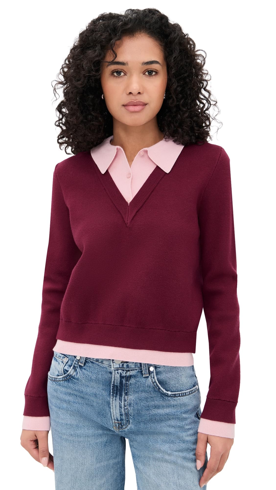 English Factory Womens Polo Sweater