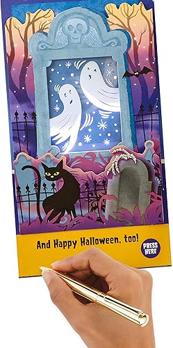 Miniatura 6 de Hallmark Tarjeta musical de Halloween para niños (fantasmas exhibibles en el cementerio)