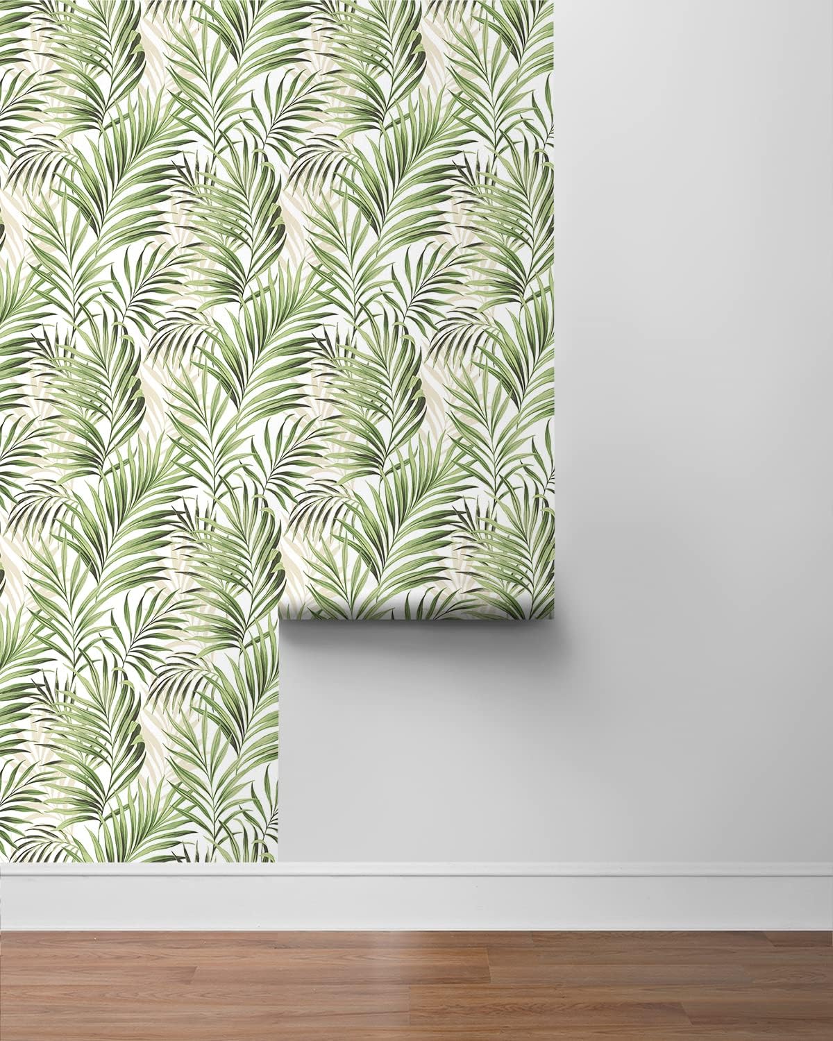 Tommy Bahama Tranquillo Palm Peel and Stick Wallpaper, (Aloe Green)