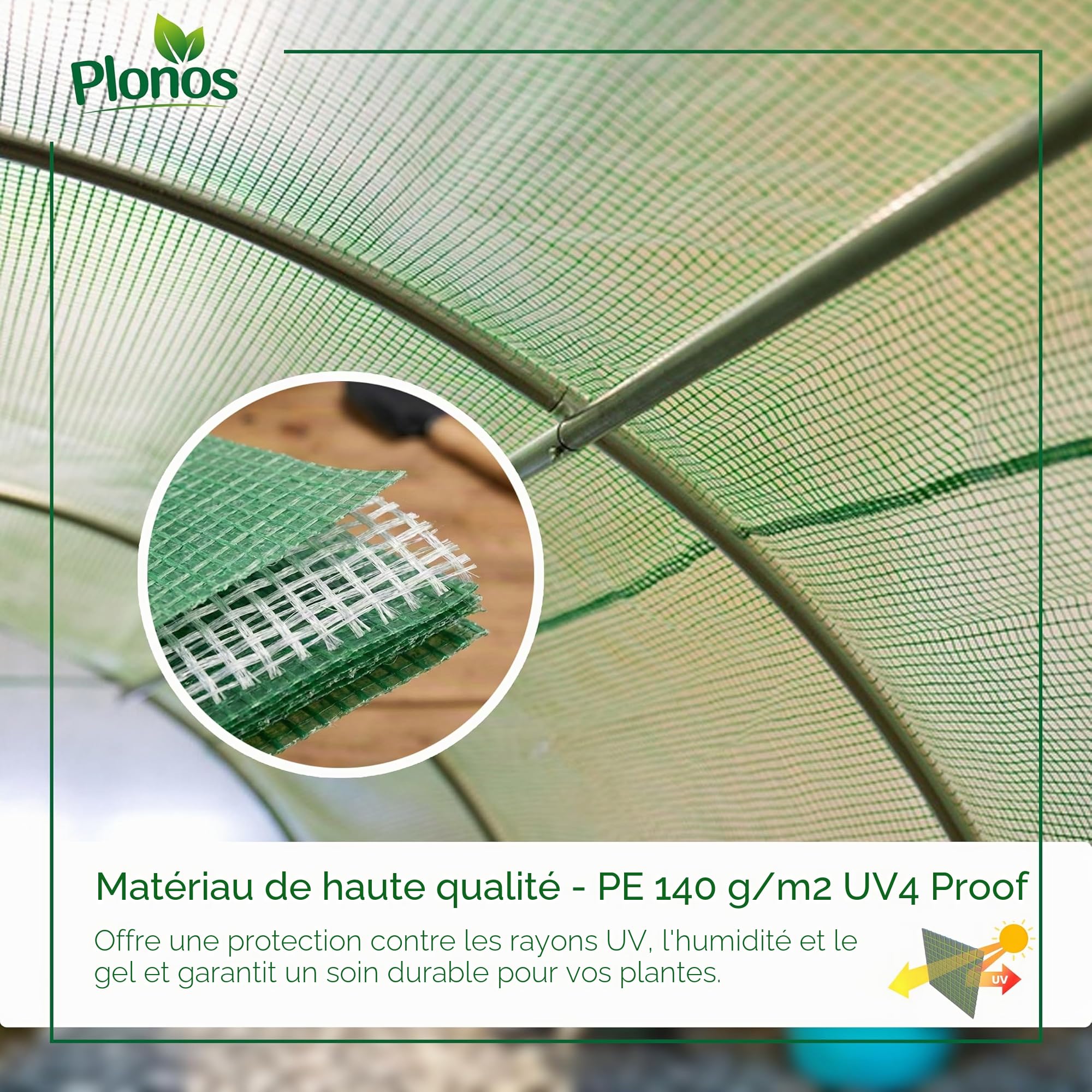 Folia na Tunel ogrodowy 2x3m 6m2 Plonos