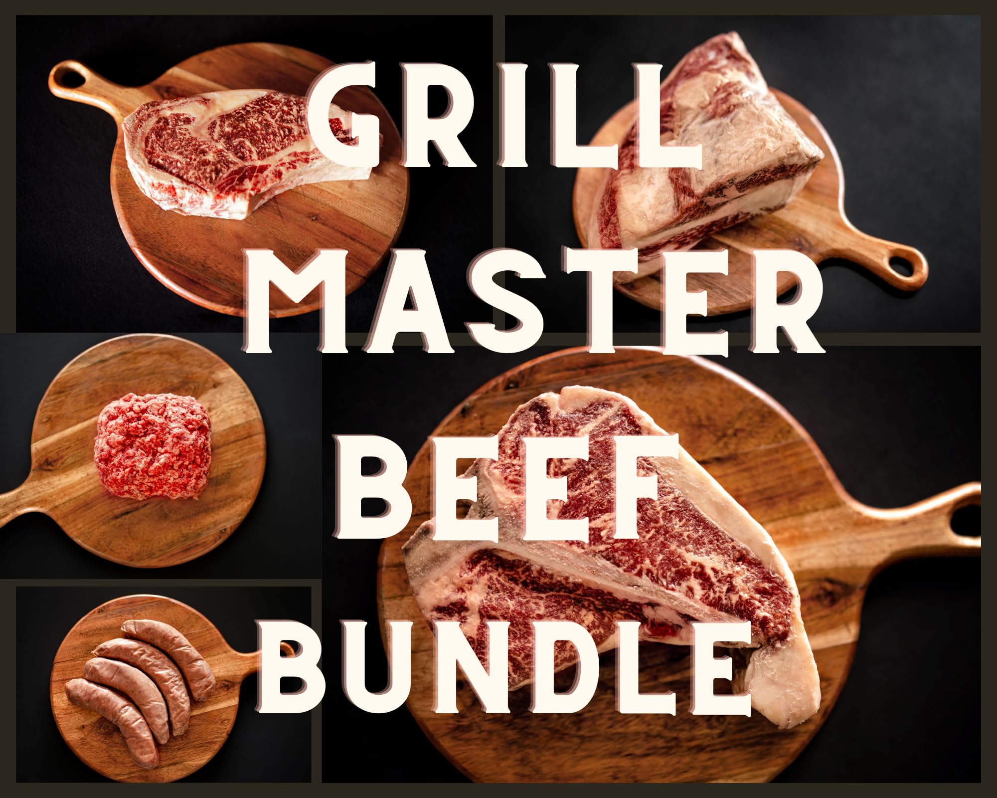 Grass-Fed Pasture-Raised Wagyu or Angus Grill Master Bundle (Grass-fed Angus)