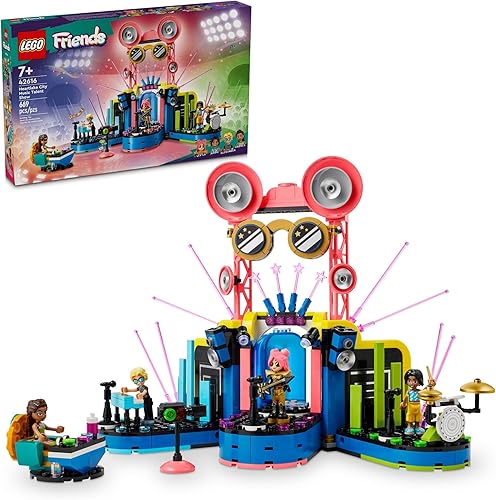 LEGO Friends Heartlake City - Kit de construcción de espectáculos de talentos musicales, juguete musical socioemocional para que los niños jueguen