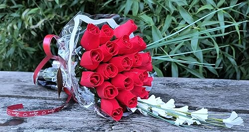 Miniatura 5 de Ramos originales de rosas de madera en 1, 2, o 3docenas