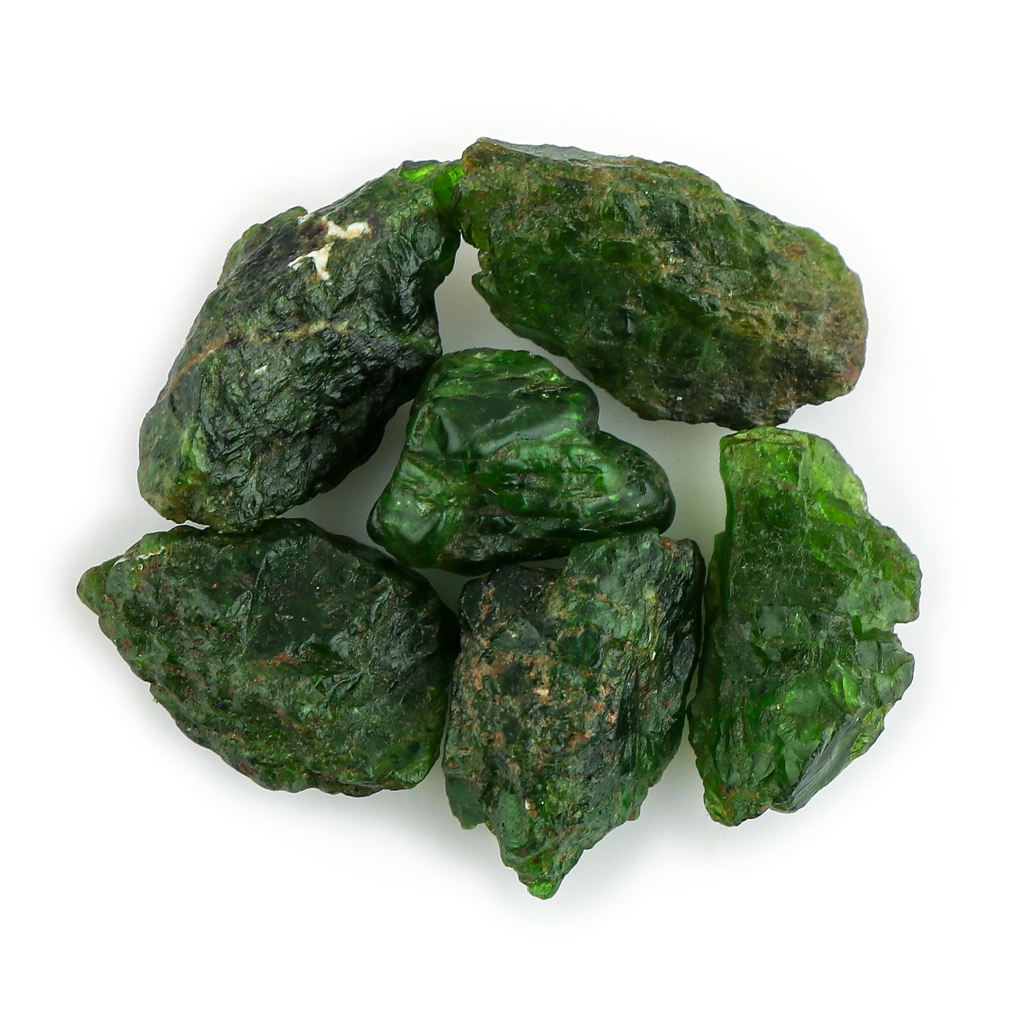 CRYSTALISWholesale 50 carats Natural Chrome Diopside Raw Crystals, Loose Gemstone, Bulk Rough Jewelry Making Supply, Chakra Healing Raw Stones, Wire Wrapping, DIY, Gem Collection