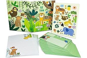 Kid-Friendly Stationery Set: Enchanting Safari Adventure