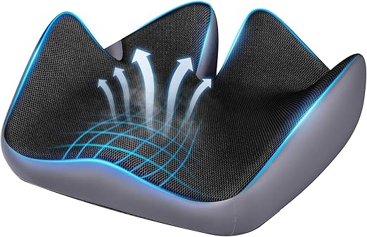 Seat Cushion for Relief Sciatica - Memory Foam Cushion for Office Chair, Hip & Coccyx Pain Relief for Long Sitting,2025 Upgraded Large Seat Cushion for Soft Support,Suitable for Game Chair/Wheelchair