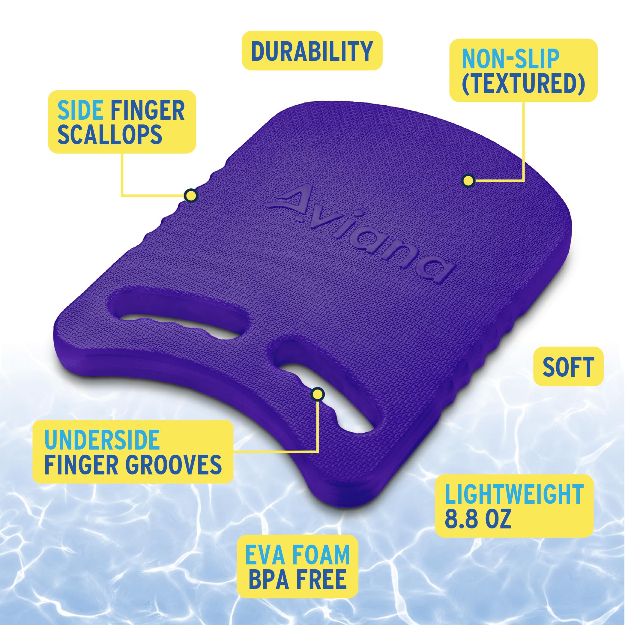 Junior Kickboard Boje für Jugendliche Kinder & Kleinkinder Schwimmhilfe & Trainingsbrett für Kinder zum Schwimmen im Pool & offenen Gewässern | EVA-Material & BPA-frei