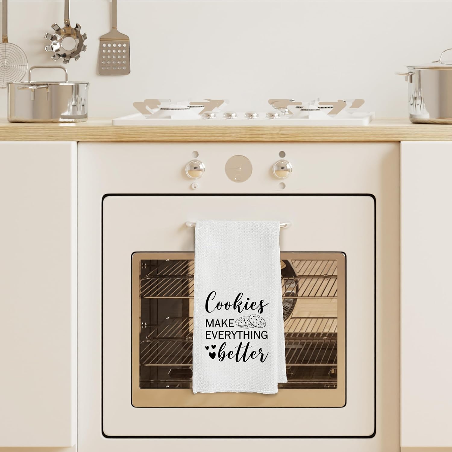 Funny Cookie Baker Kitchen Towels, Gifts for Cookie Bakers, Tea Towels for Baking, Baking Lover Gifts Decorative Dish Hand Towel for Kitchen, 16x24 Inch - Image 5