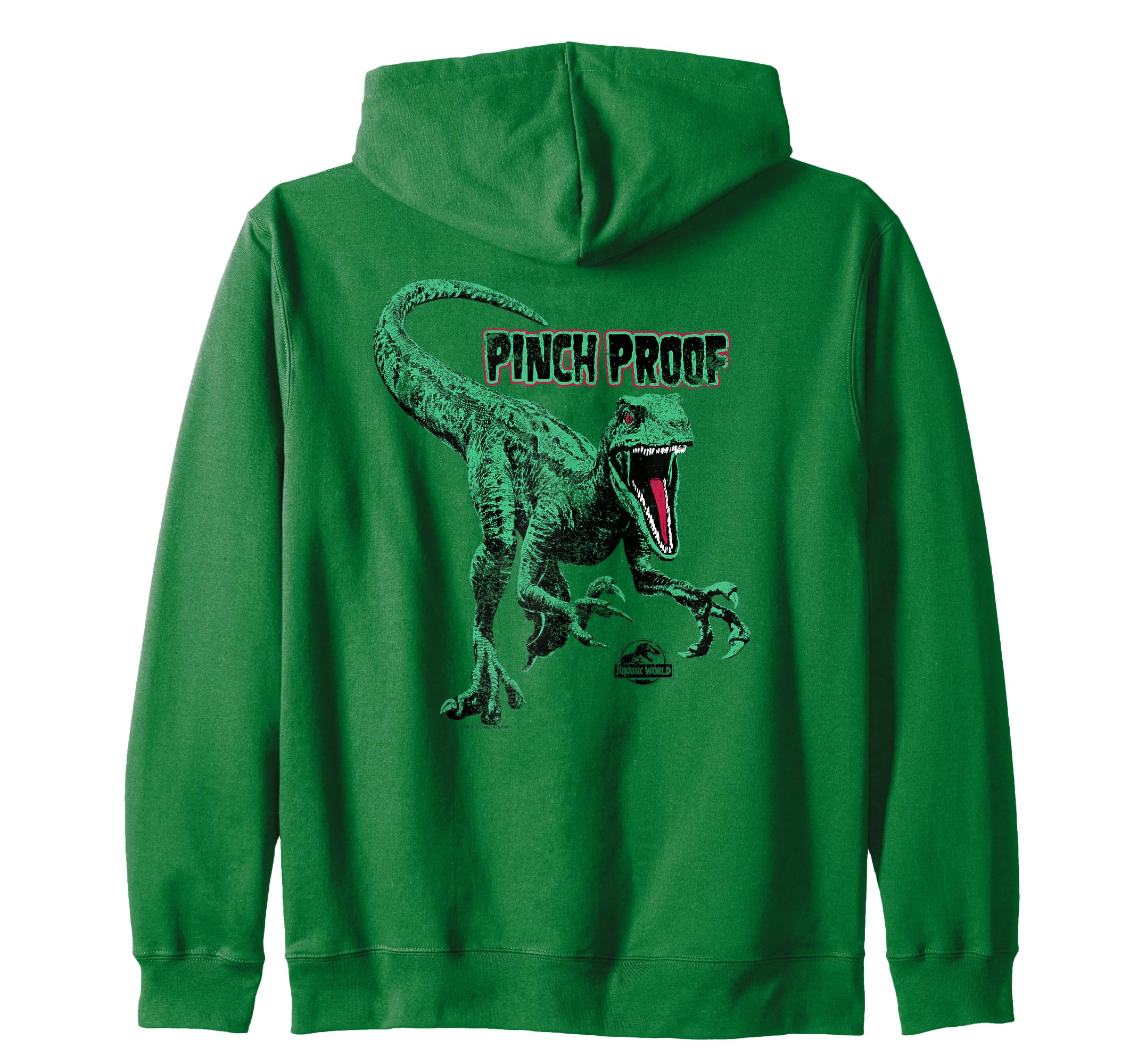 Sweat à Capuche Zippé Raptor Jurassic World Saint Patrick Vert
