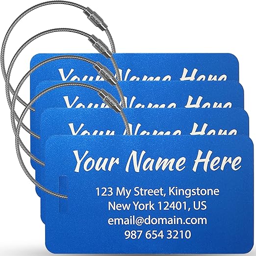 Personalized Luggage Tags for suitcases Custom Handmade Luggage Tag Customized