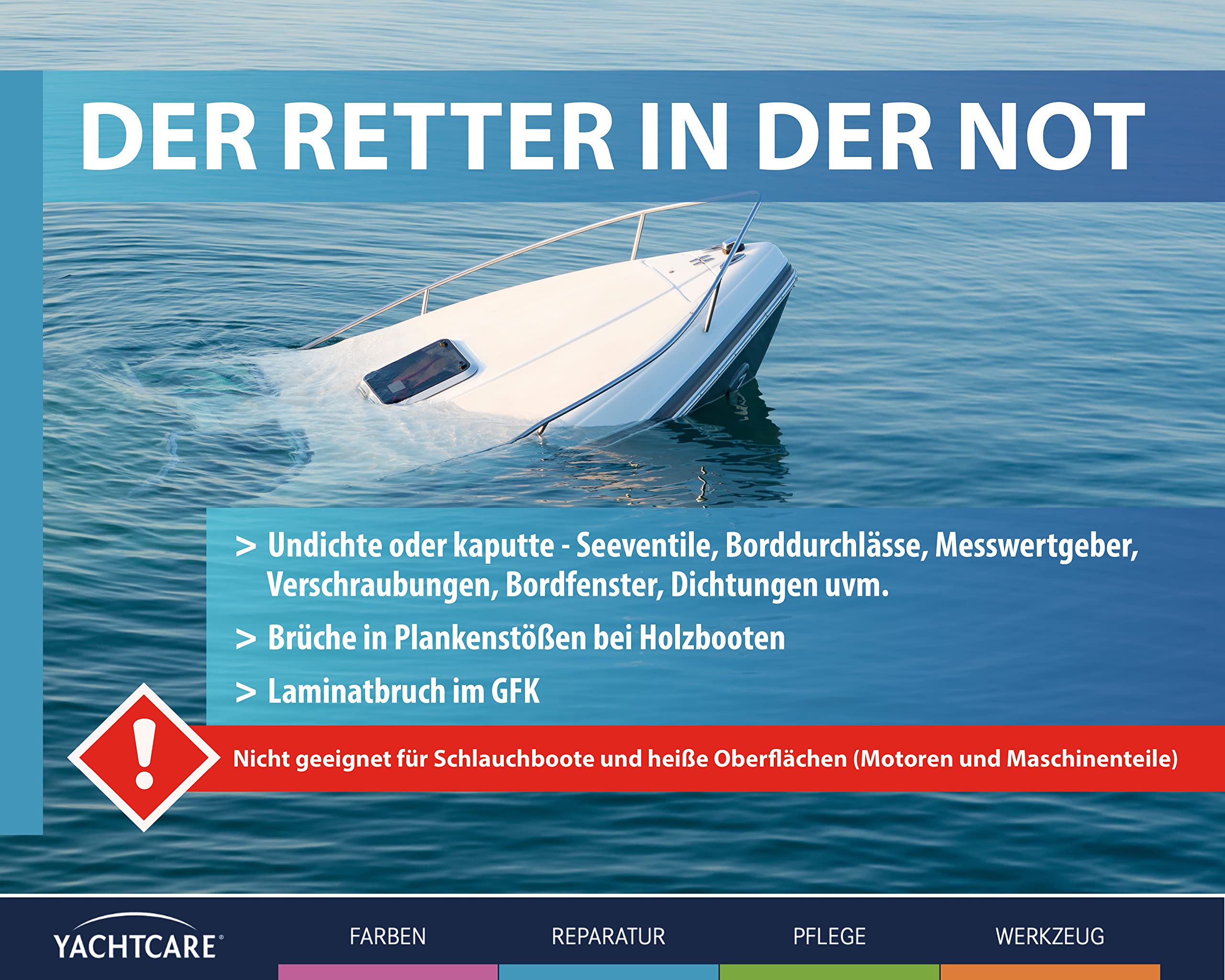 Yachtcare Leak Hero 625ML – uszczelnienie wycieku w sytuacjach awaryjnych zawsze na pokładzie