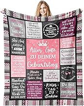 Euakee Geburtstagsgeschenk für Frauen, Kuscheldecke Geschenke für Mädchen, Ehefrau, Beste Freundin, Schwester, Tochter, Mama, Oma zum Geschenk Geburtstag, Flauschige Fleecedecke 150x130CM