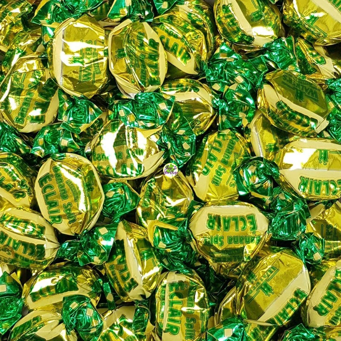 Walker's Nonsuch Banana Split Eclairs Retro Sweet Shop Jar by The Gourmet Sweet Company