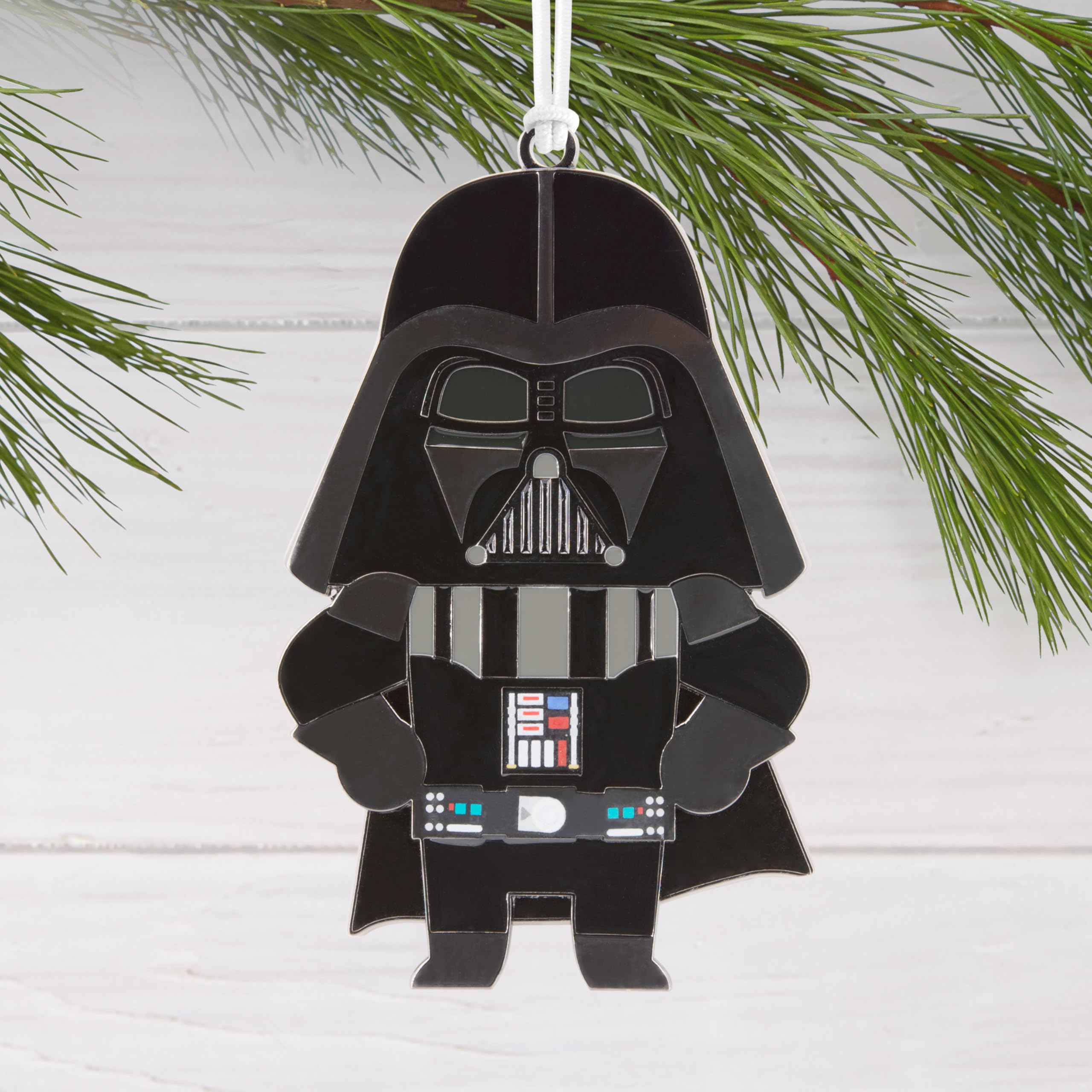 Hallmark Darth Vader metalowa ozdoba, dekoracja choinki z motywem Gwiezdnych Wojen, metalowa wisząca ozdoba, prezent na Boże Narodzenie