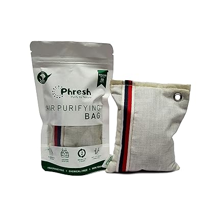 Phresh Air Purifier and Dehumidifier for Car,Kitchen,Living Room Bathroom,Drawer,Fridge, Freezer, gym bag,and storage area (100gm, Snow White)