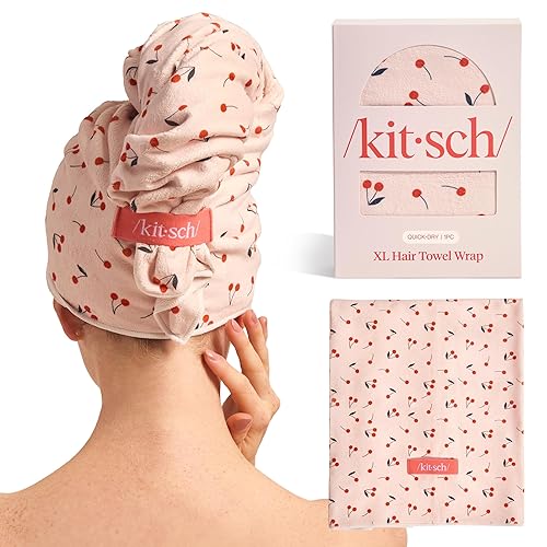Kitsch XL Microfiber Hair Towel Wrap for Women – Ultra
