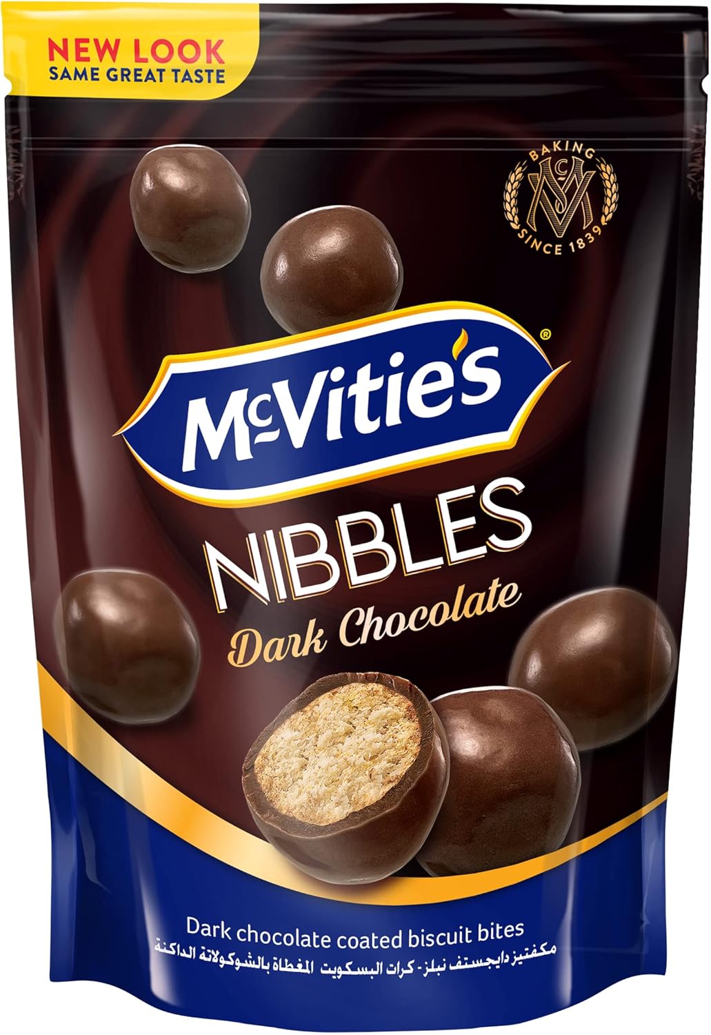 Mcvitie's Digestive Nibbles Dark Chocolate Coated Biscuit Balls, 110G