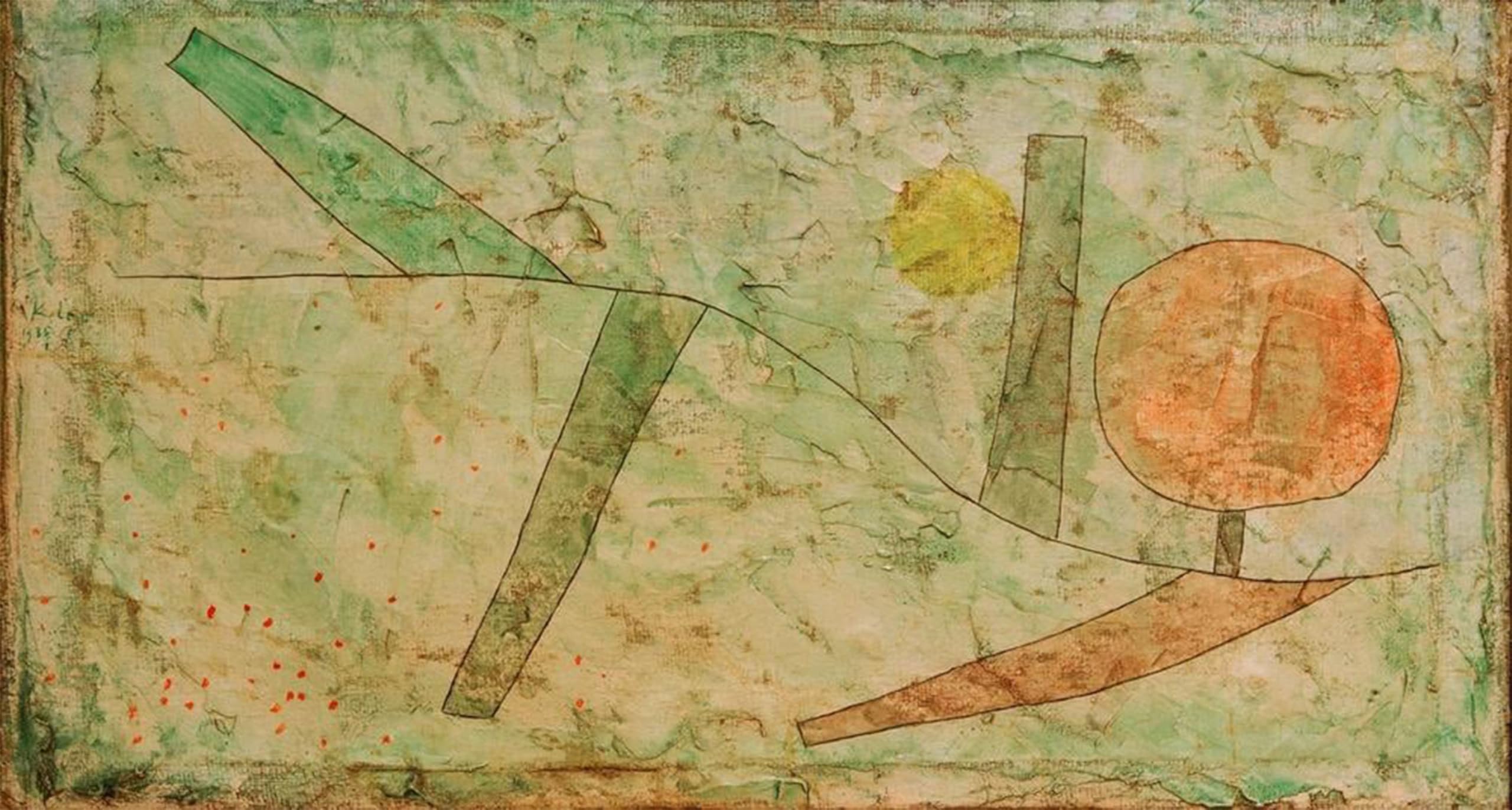 ARTXLXXBN Famous Prints Artwork Pictures Poster Painting Art Landscape At the Beginning by Paul Klee Artwork Landscape Pictures for Home Decor 60x90cm