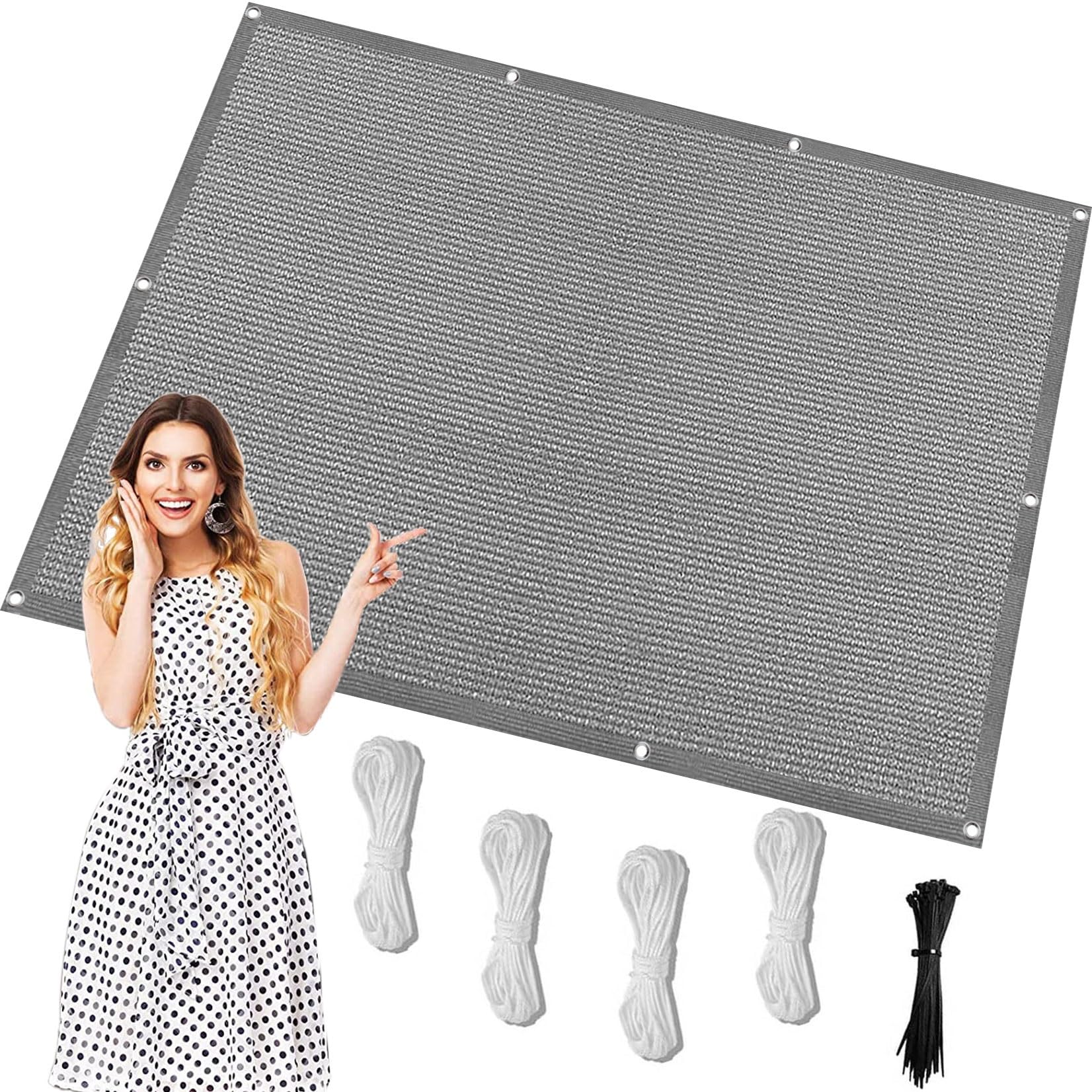 Filet d'ombrage rectangulaire anti-UV avec protection solaire respirante