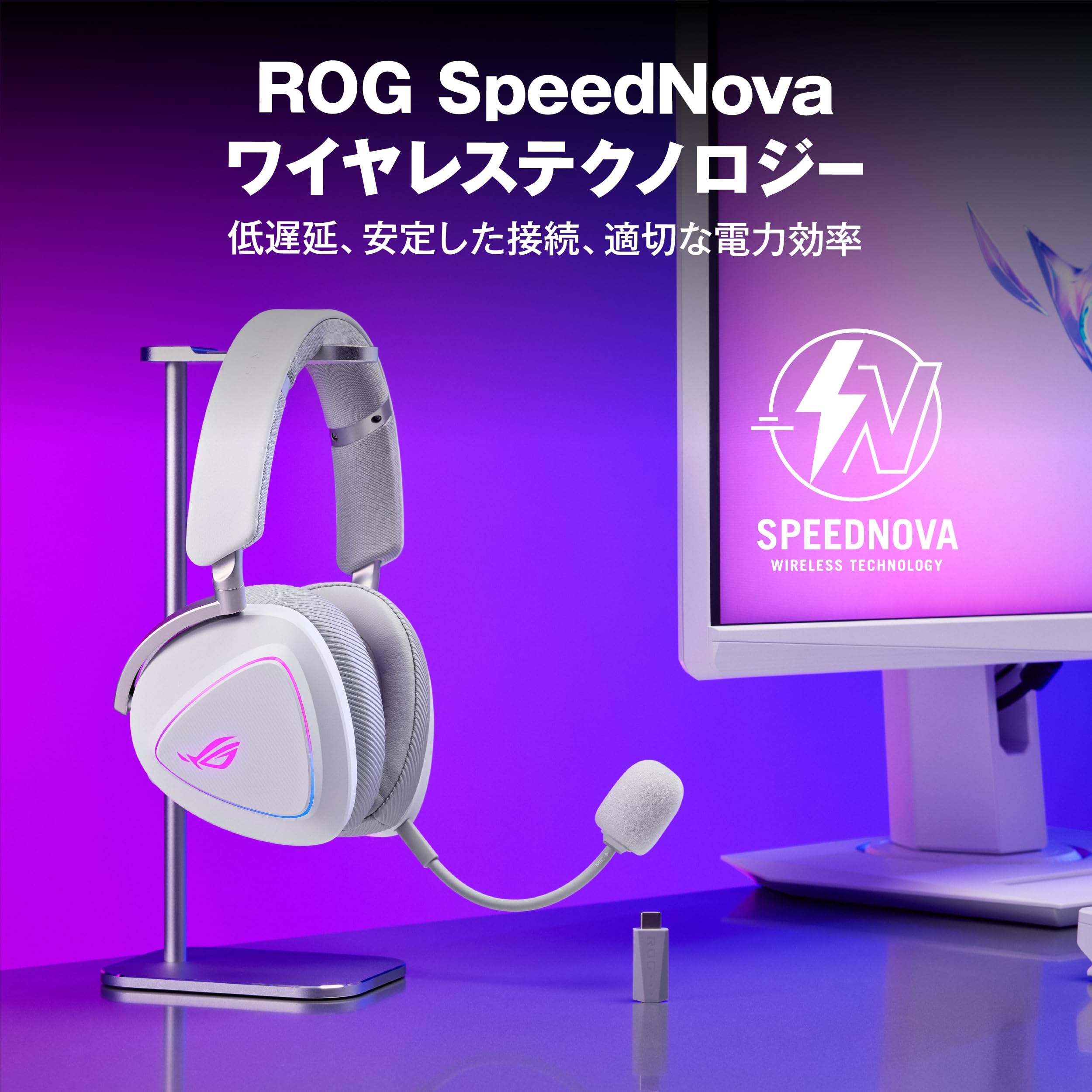 Amazon.co.jp: ASUS ワイヤレスゲーミングヘッドセット/ROG Delta II