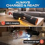 Pocket Vac Reach Handheld Vacuum w/ 3ft Extension Wand – Cordless 2-in-1 Blower & Portable Car Vacuum Cleaner, Mini Hand Vacuum for Furniture, Keyboard & Tight Spaces - w/ 8-Piece Attachment Kit