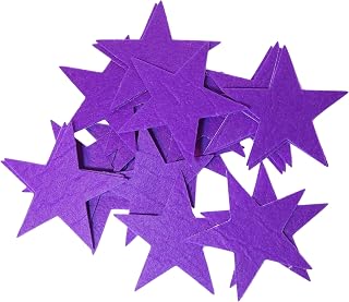Playfully Ever After 3 Inch Purple 22pc Felt Star Stickers