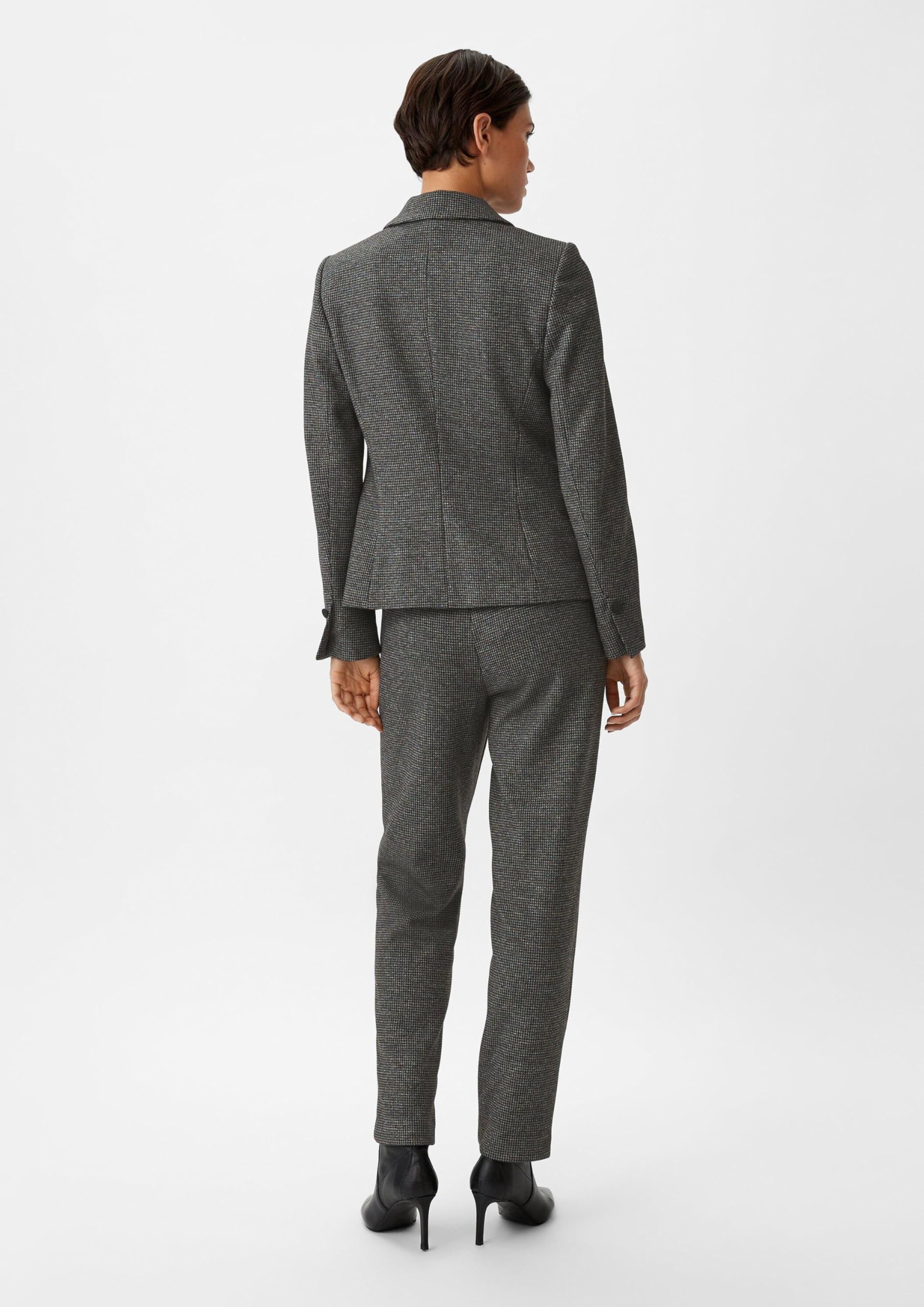 Comma Blazer mit Pepita-Muster