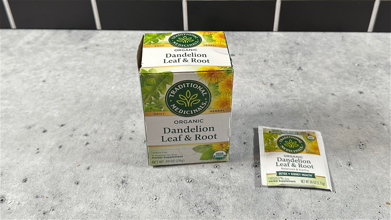 Traditional Medicinals Tea, Organic Dandelion Leaf & Root, Supports Kidney Function & Healthy Digestion, 16 Tea Bags