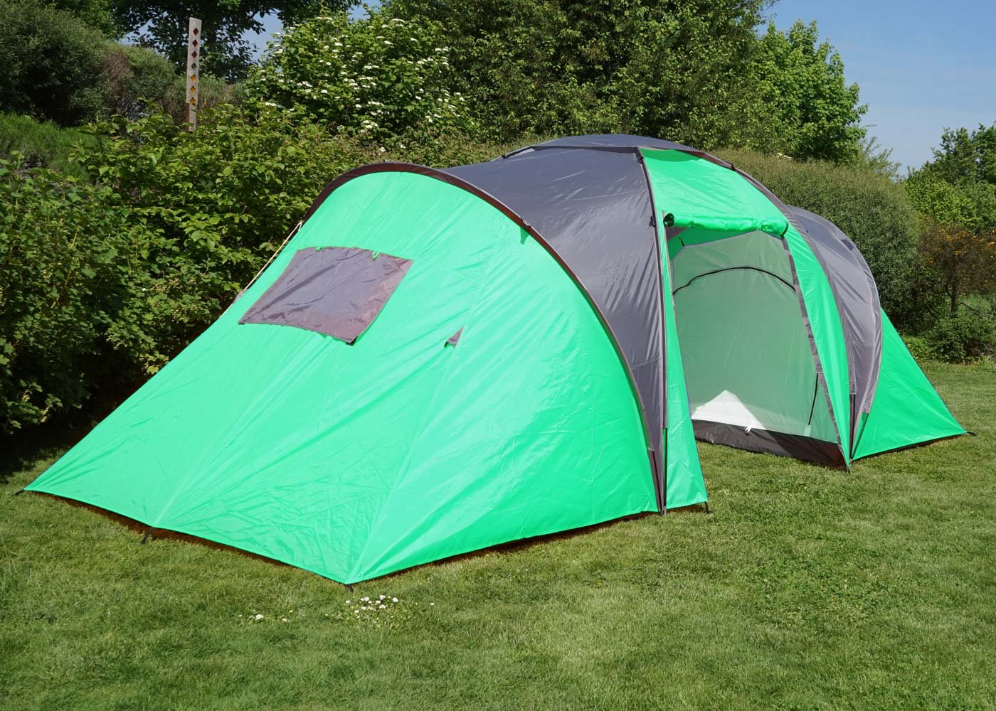 Mendler 6-Mann Campingzelt Loksa-AM - grün | Zelt, Kuppelzelt, Igluzelt, Festival-Zelt, 6 Personen