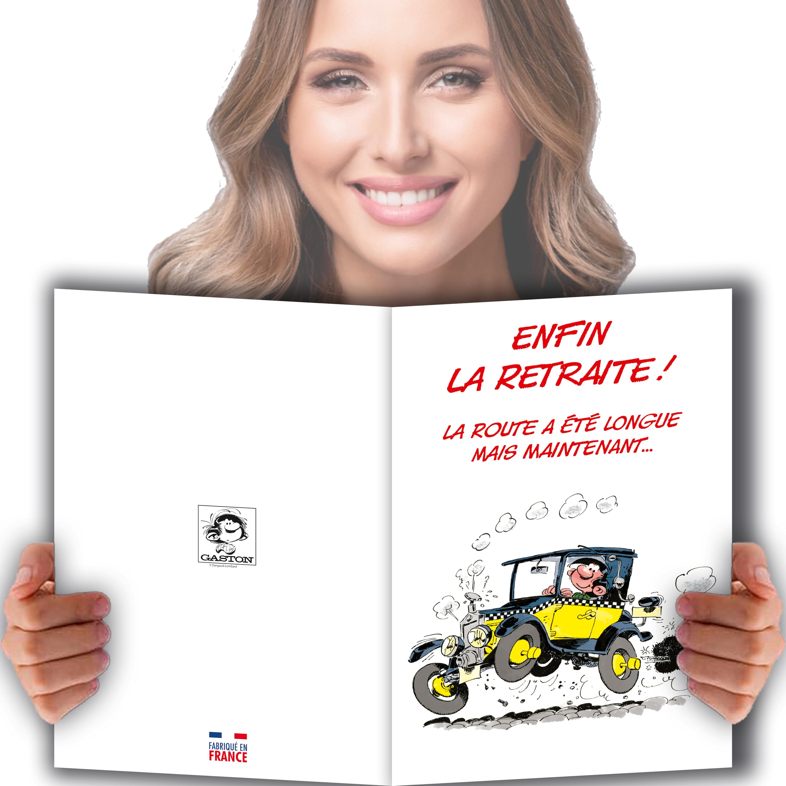 afie 69-3934 - Biglietto pieghevole per inizio fortuna, ritratto, palme mare, sole, spiaggia, vacanze