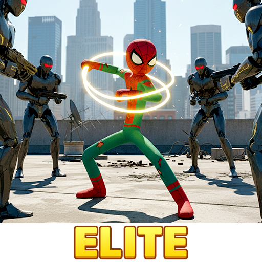 Flying Rope Hero – Stickman Spider City Rescue