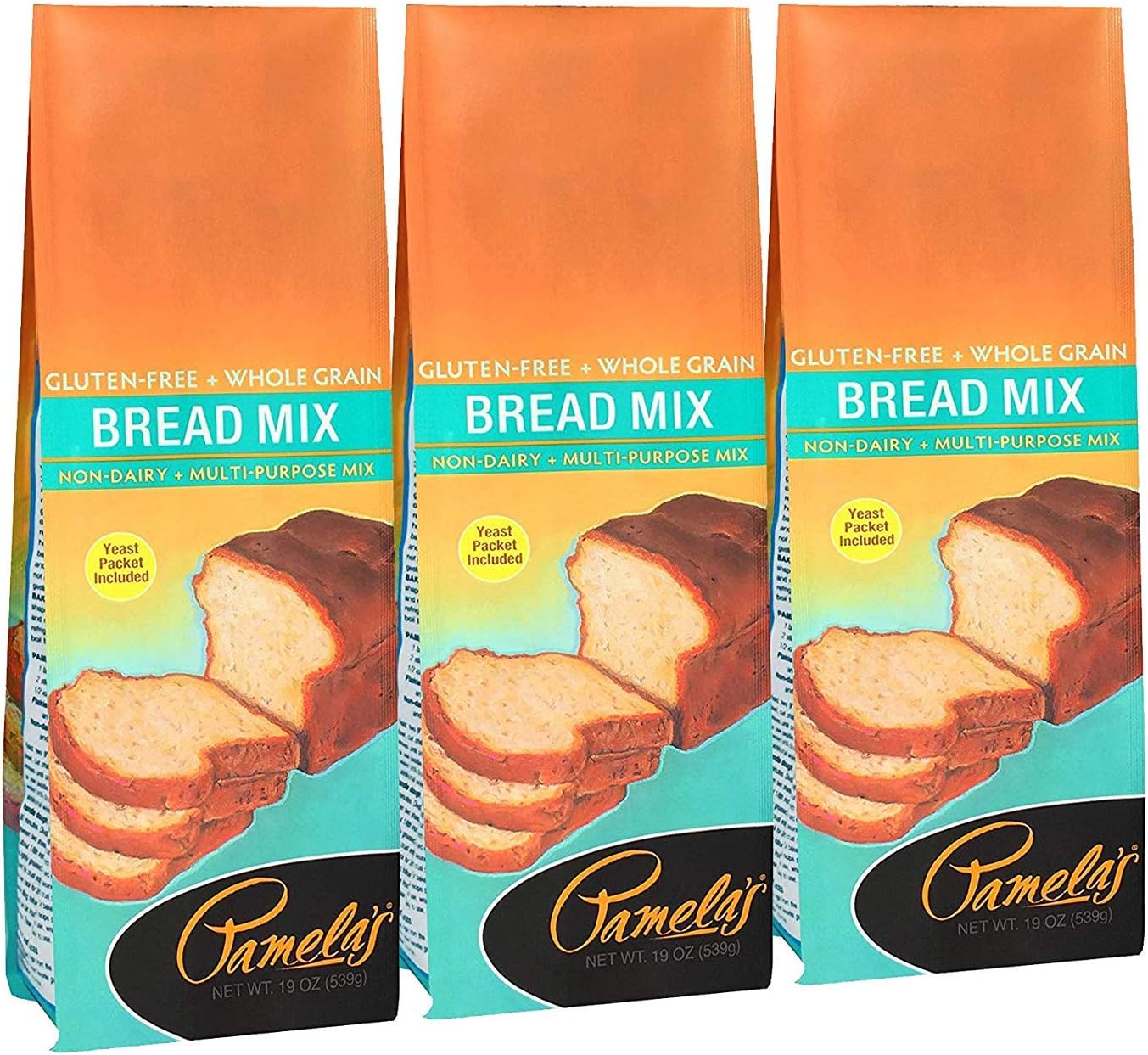 Pamela's ProductsGluten-Free Bread Mix -- 19 oz (Pack - 3)