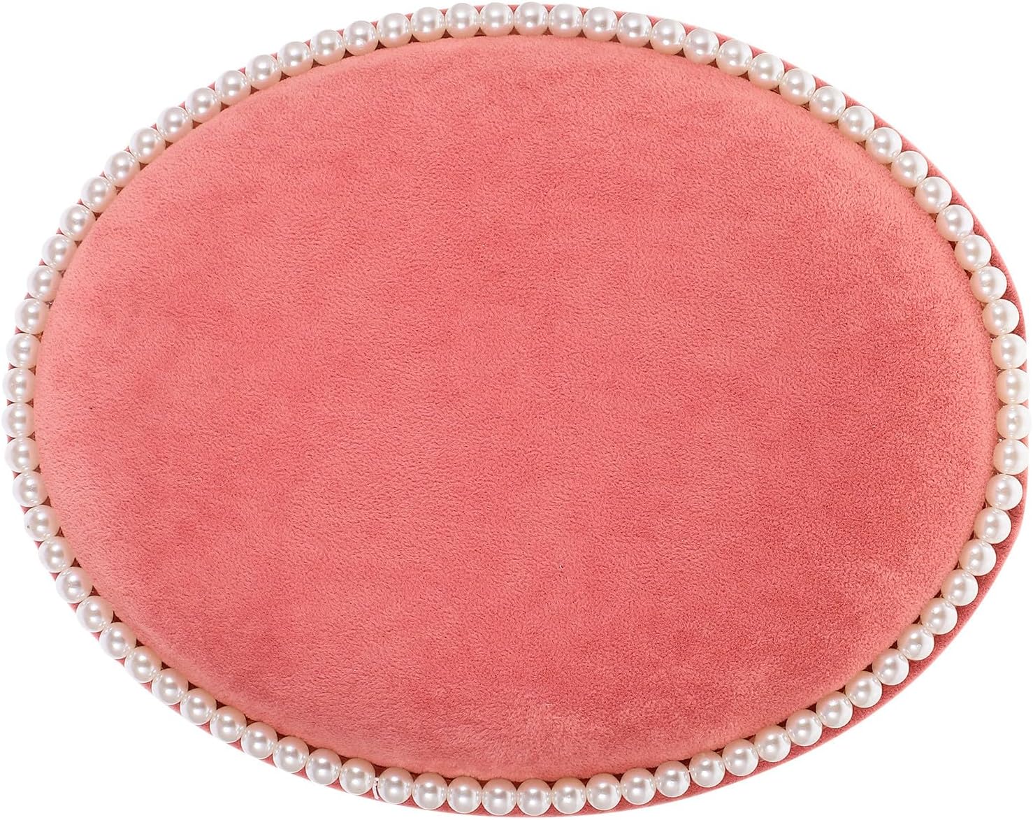 Garneck Earring Organizer Stand Jewelry Display Holder Oval Soft Fabric Panel Medium Size Wall-mounted Earrings Storage Rack for Home Accessories