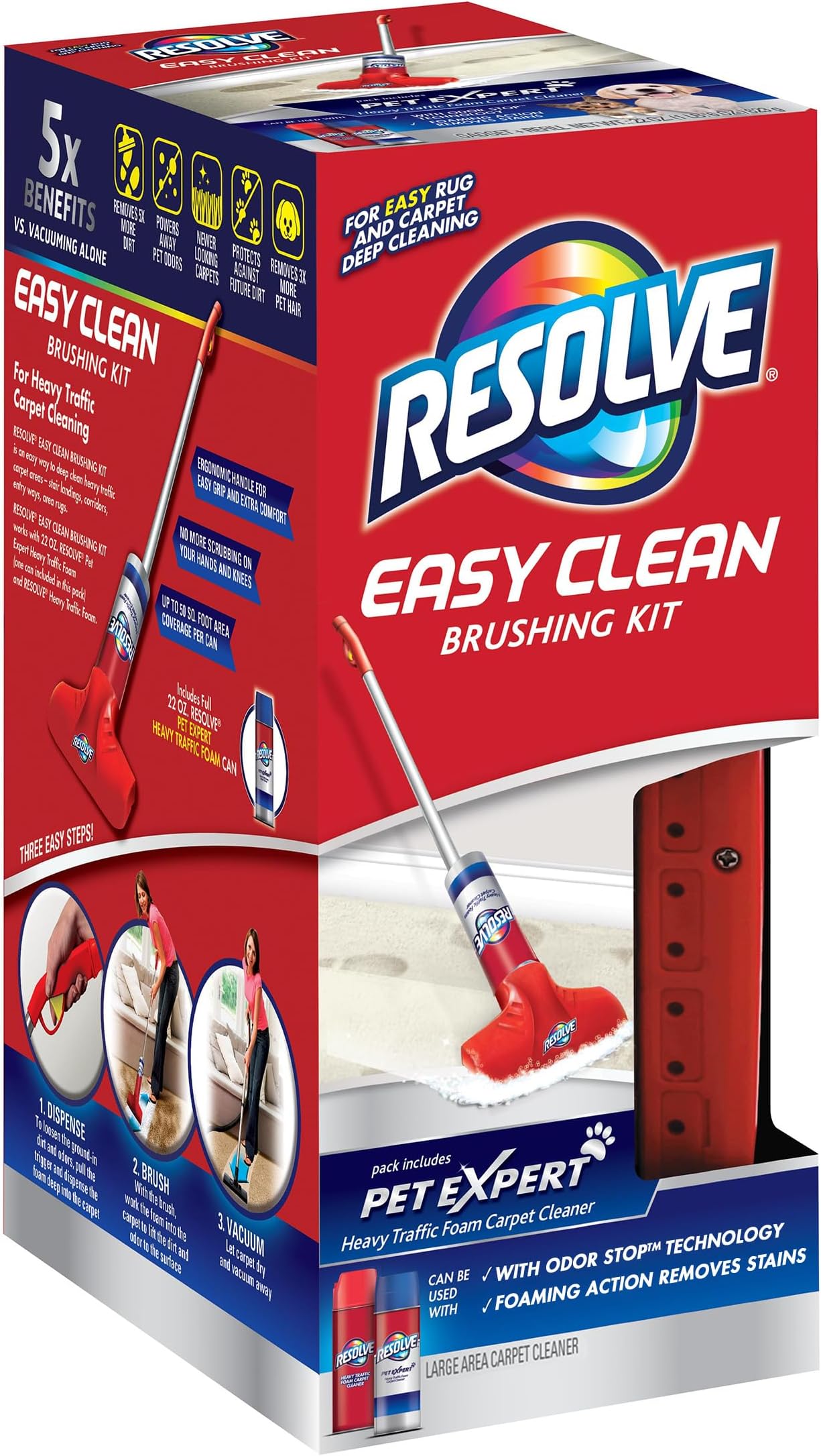Resolve Pet Expert Easy Clean Carpet Foam Spray Refill, 2