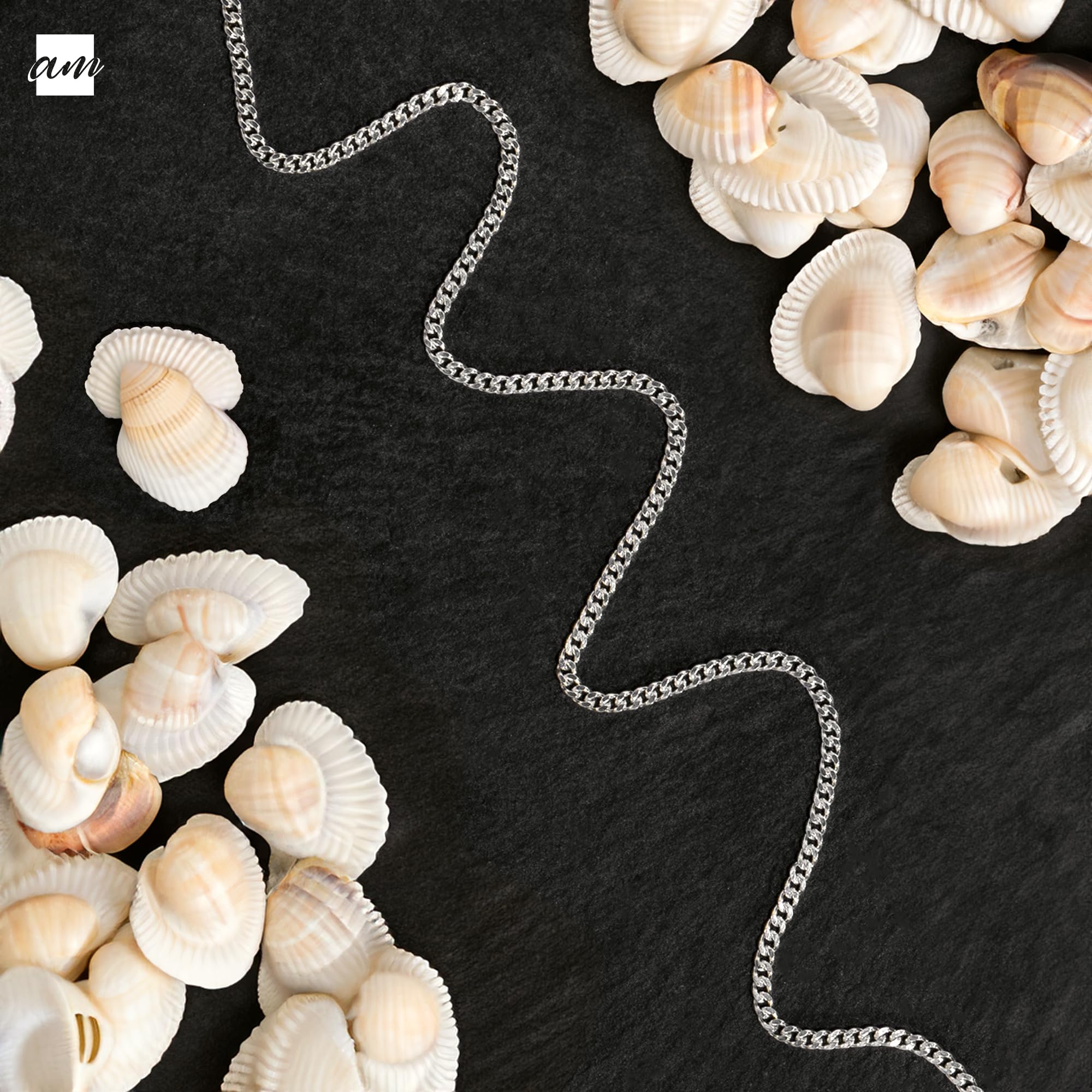 Amberta Cavigliera da Donna in Argento Sterling 925 | Gioielli Estivi da Donna | Cavigliera Perline Cuore a Strati Regolabile