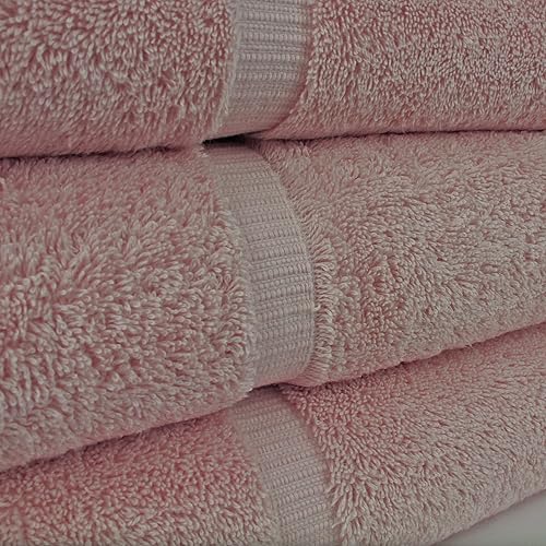 Vista 170 de Chakir Turkish Linens - Toallas de baño turcas de 100% algodón (35 x 70 pulgadas, toallas de baño grandes, color rosa)