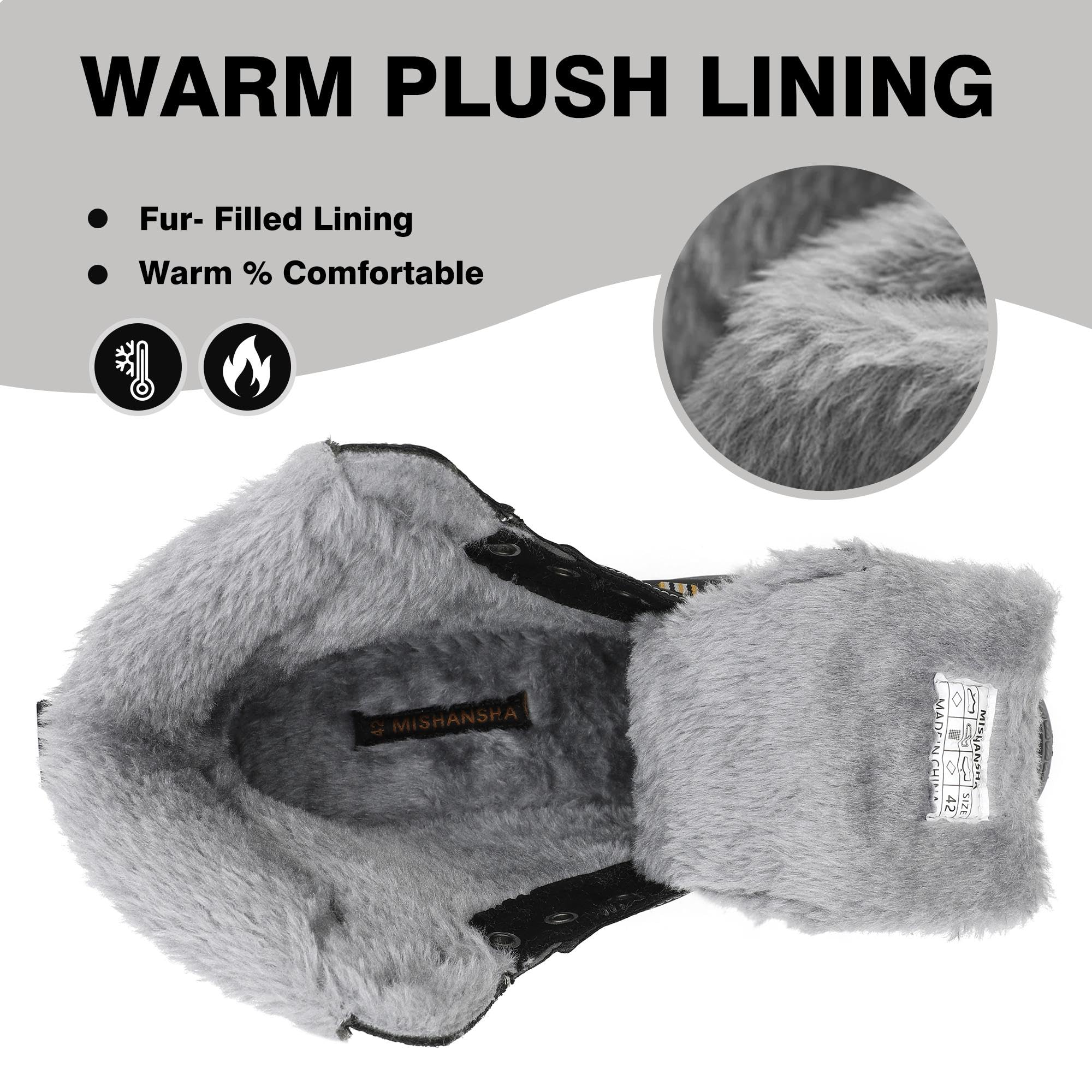 Mishansha Stivali Donna Uomo Invernali Trekking Impermeabile Stivali da Neve Outdoor Antiscivolo Scarpe