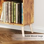 COTUBLR 7 Cube Bookcase, 3 Tier Open Bookcase for Living Room, 31 inch Small Bookshelf with Wooden Leg, Toy Storage Organizer, Floor Standing Display Cabinet Rack for Bedroom, Nursery, Office
