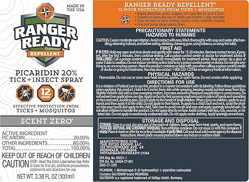 Vista 38 de Ranger Ready Repellents Repelente de insectos de picaridina en aroma de cielo nocturno, repelente de mosquitos y aerosol de garrapatas, espray