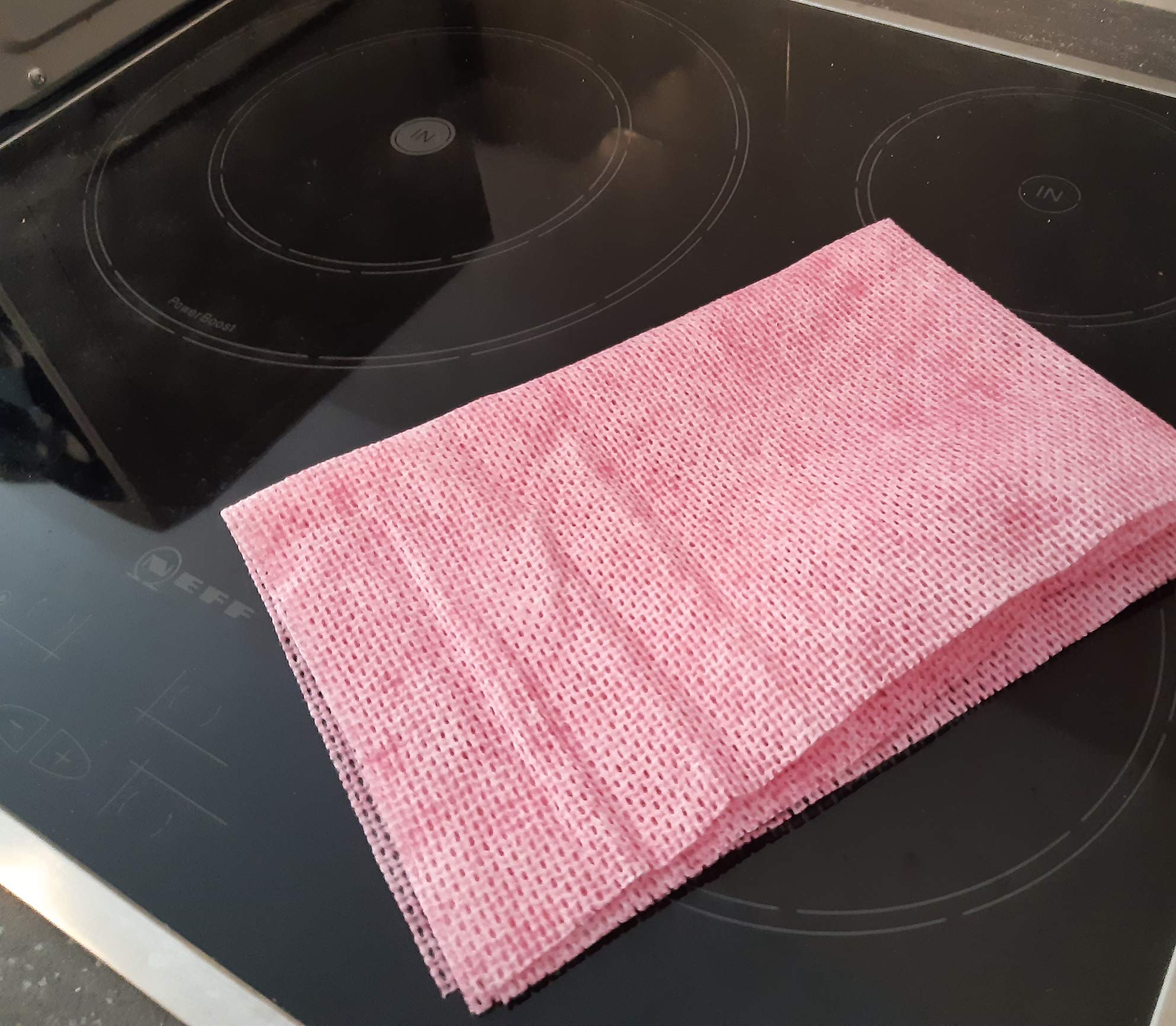 DSTOCK60-100 LAVETTES HACCP NON TISSÉES AJOURÉES 50 X 35 CM - (LOT DE 25 ROUGES - 25 BLEUES - 25 JAUNES- 25 VERTES) ANTIBACTERIENNE - GRANDE CAPACITÉ D'ABSORPTION - NETTOYAGE - HYGIÈNE