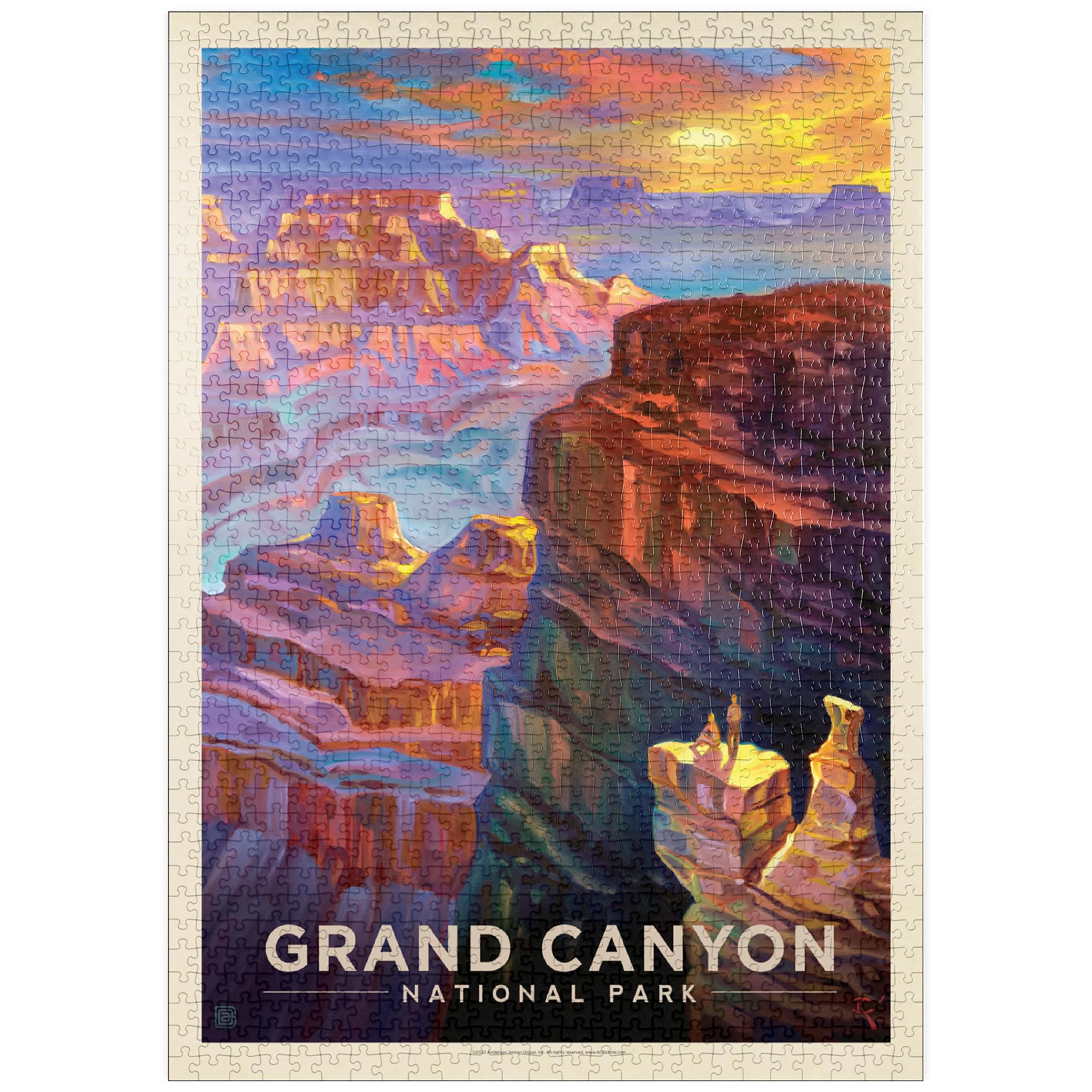 Grand Canyon National Park: Sunset - Premium 1000 pieces Puzzle - MyPuzzle special collection from Anderson Design Group