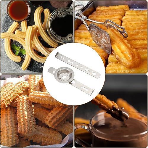 Miniatura 8 de Accesorio para hacer galletas - Moldes de galletas de acero inoxidable con 4 y 5 diseños de patrones, anillo de 2.106 in, compatible con máquinas de