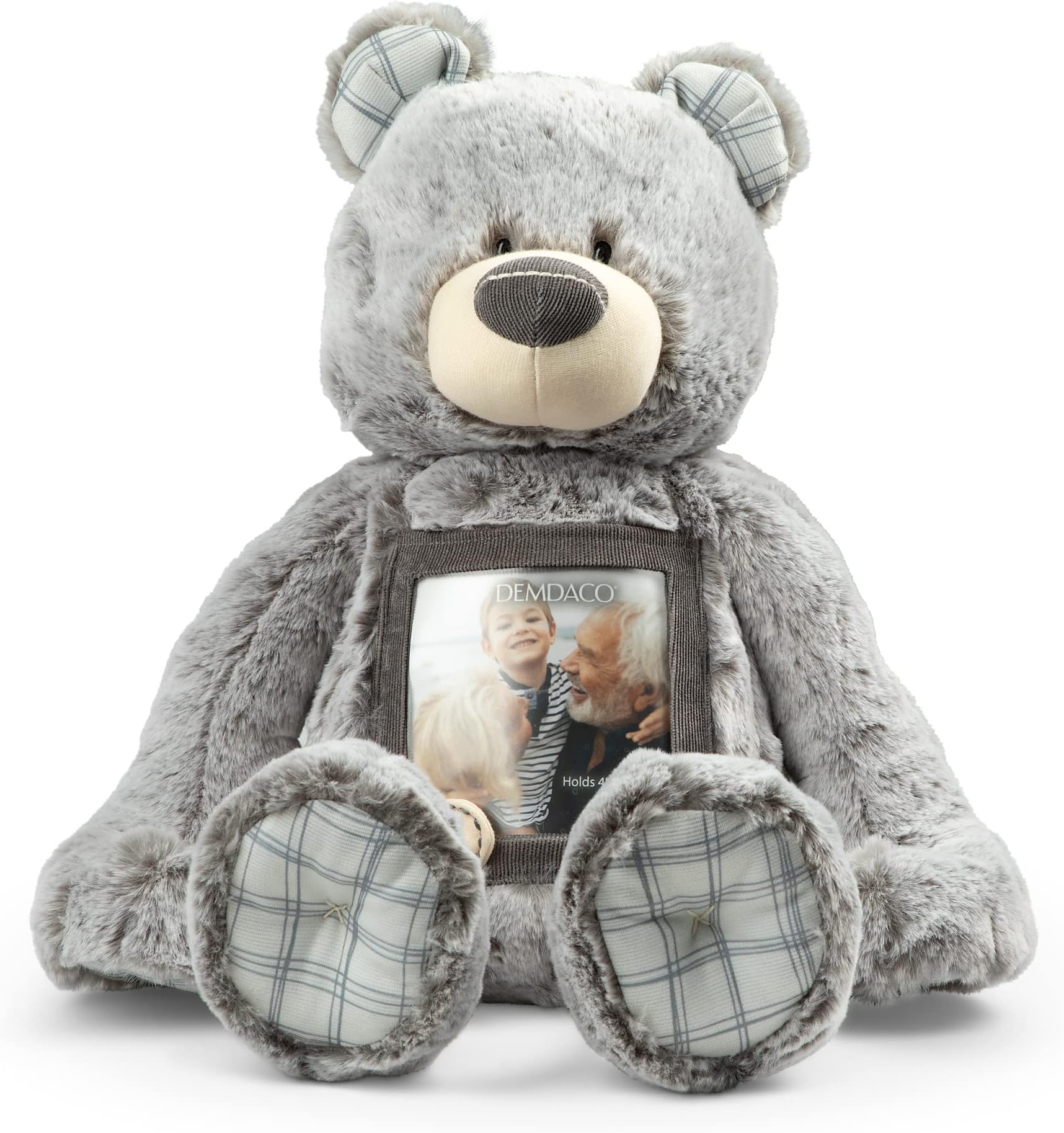DEMDACO Here to Hug 12 Inch Grey and Brown Polyester Remembrance Plush Stuffed Animal
